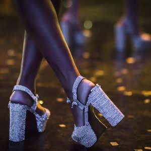 Sparkle dance shoes